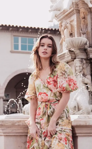 acey floral midi dress Ella Floral Midi Dress – Paxton Avery & Co