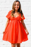 Marmalade Balloon Sleeve Mini Dress